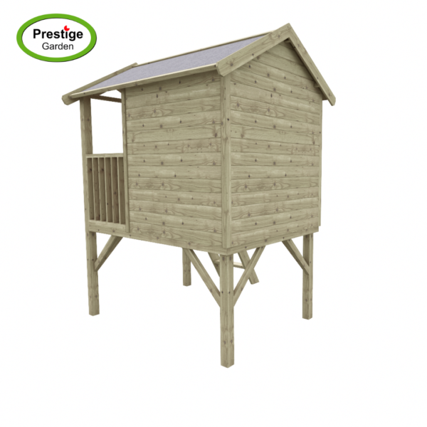 Maisonnette en bois Funny XL avec balançoire double – Prestige Garden – Image 5