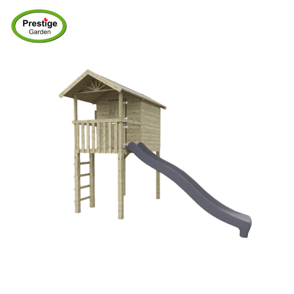 Maisonnette en bois Treehut avec toboggan – Prestige Garden – Image 2