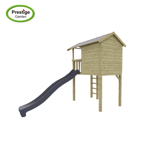 Maisonnette en bois Treehut avec toboggan – Prestige Garden – Image 5