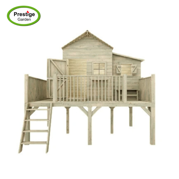 Maisonnette en bois Butterfly XL sans toboggan – Prestige Garden – Image 2