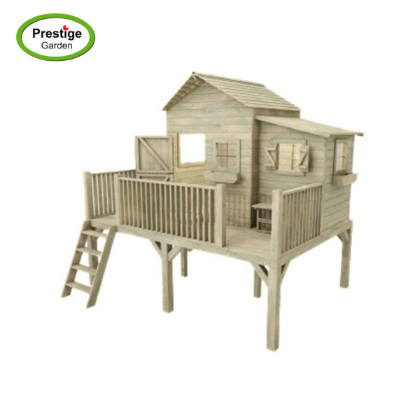 Maisonnette en bois Butterfly XL sans toboggan – Prestige Garden – Image 3