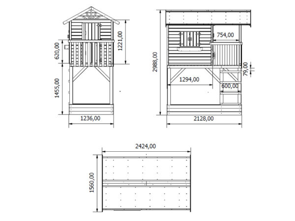 Cabane en bois avec bac à sable - Prestige Garden – Image 6