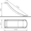 Toboggan 130 cm - H600 Rouge