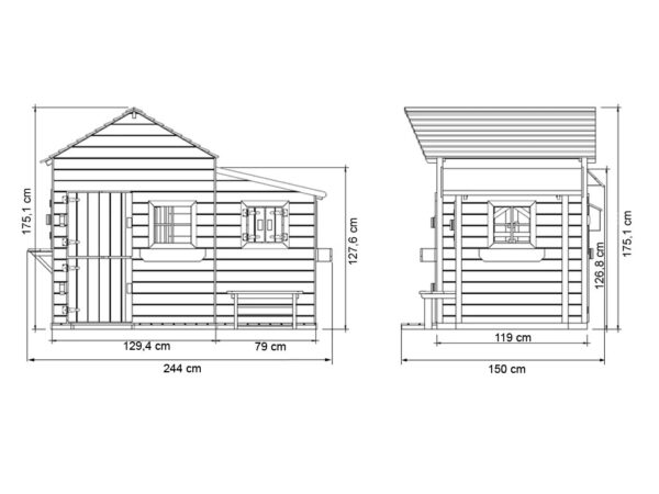 Maisonnette papillon en bois - Prestige Garden – Image 6