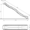 Toboggan avec vague 300 cm - H1500 Jaune