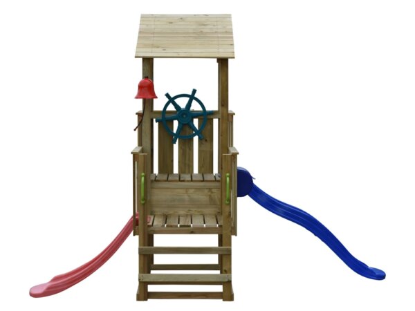 Tour de jeu en bois Pirate avec 2 toboggans – Prestige Garden – Image 4